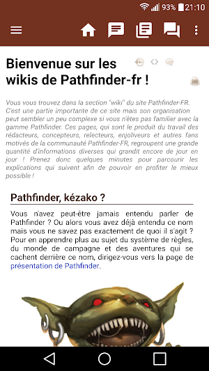 Pathfinder-fr NON OFFICIEL Screenshot 0
