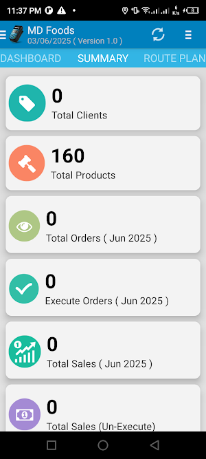MD Foods Order Booking Screenshot 1