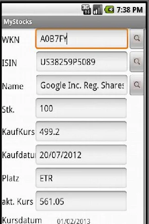 MyStocks Screenshot 3