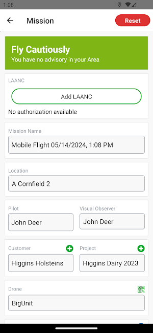 DroneLogbook AG Edition Screenshot 2