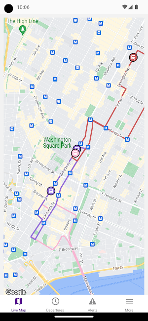 NYUBuses Screenshot 0
