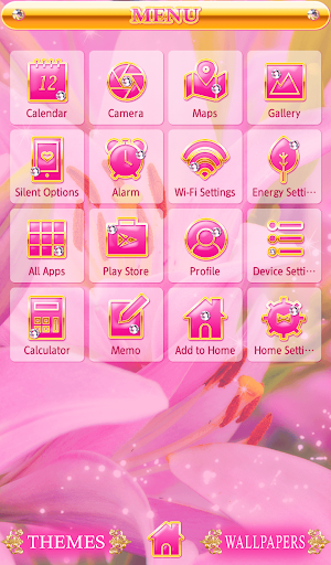 Pink Lilies Theme Screenshot 1