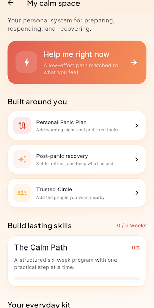 Klyra - Panic & Anxiety Relief Screenshot 1