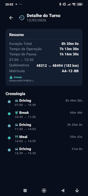 CHRONEX — Registo Ponto TVDE Screenshot 0