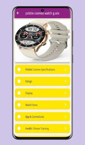 Pebble cosmos watch  guide Screenshot 2