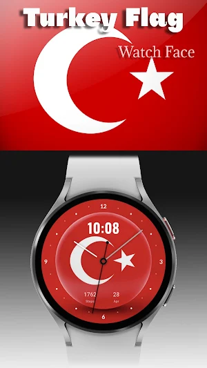Turkey Flag 2 - Watch Face Screenshot 0