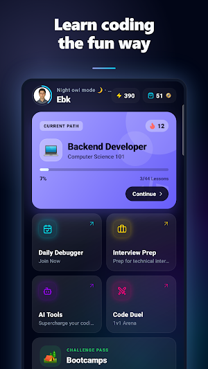 Kipincode: Learn to Code Screenshot 0
