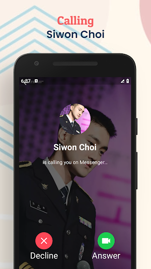 Siwon Choi Fake Chat & VCall Screenshot 2