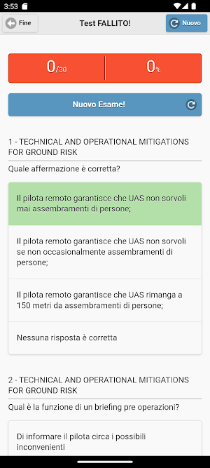 Quiz Droni A2 Screenshot 3