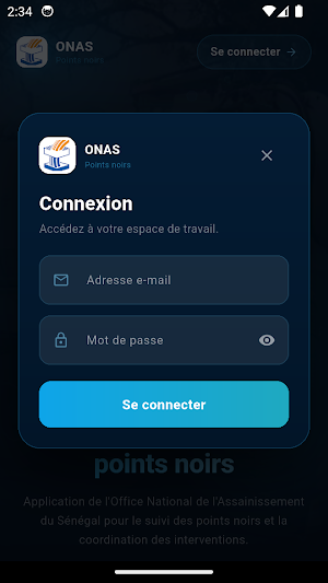 Signalement ONAS Screenshot 1