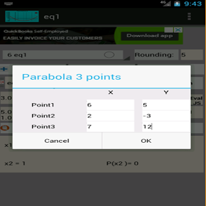 Square Equation  for Android Screenshot 3