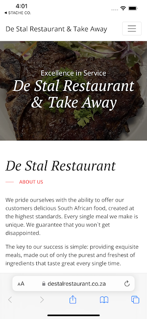 De Stal Restaurant Delivery Screenshot 1