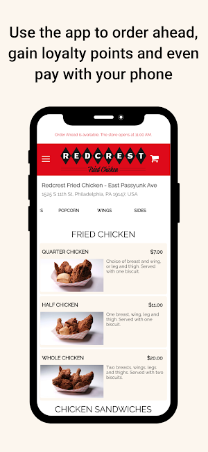 Redcrest Fried Chicken Screenshot 1