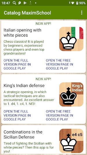 Catalog of chess applications Screenshot 0