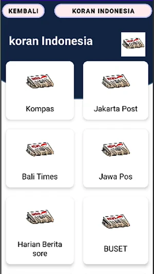 Surat Kabar Indonesia Screenshot 1