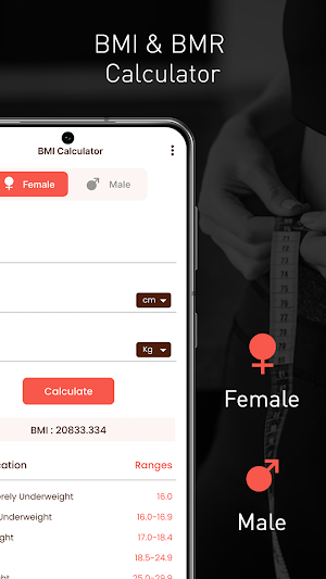BMI Calculator-Body-Mass-Index Screenshot 1