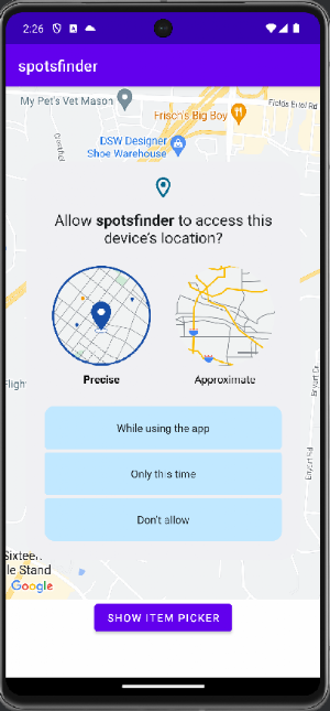 Spots Finder Screenshot 0