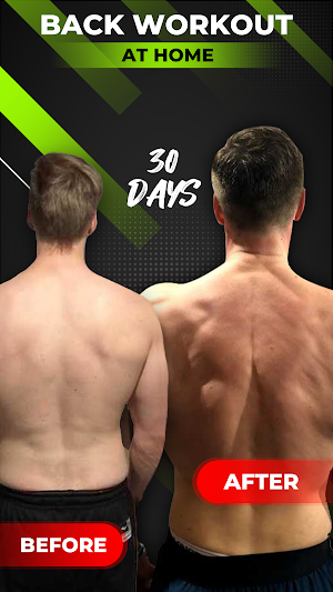 Back Workout: Fat Burn at Home Screenshot 2
