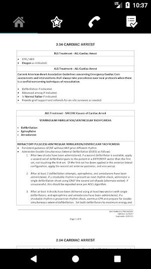 San Francisco EMS Protocols Screenshot 1