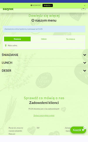 Catering Bazylek Screenshot 2