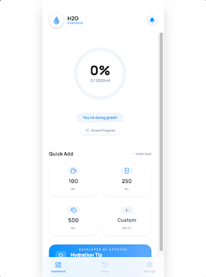 H2O Reminder – Water Tracker Screenshot 3