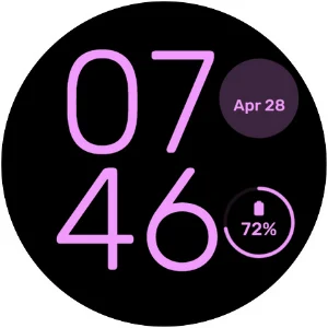 Simple II - Wear OS Watchface Screenshot 2