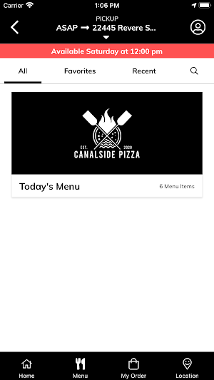Canalside Pizza Screenshot 1