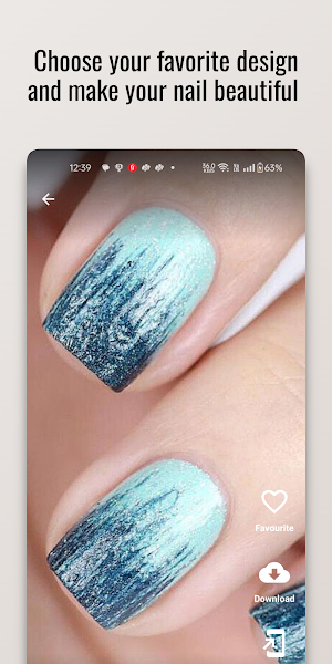 Metallic Gradient Nail Design Screenshot 2
