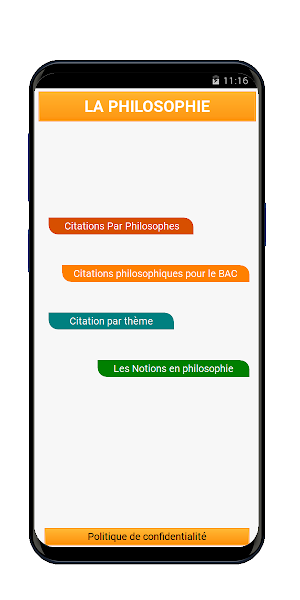 Philosophie Cours et Citations Screenshot 0