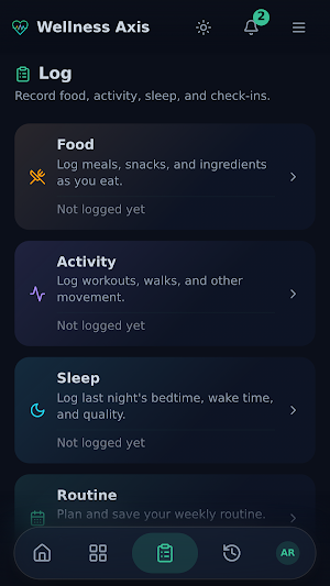 Wellness Axis Screenshot 3