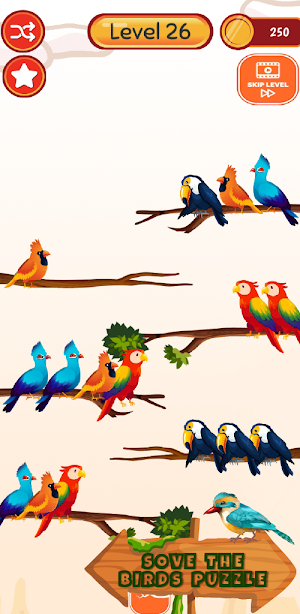 Bird Sort – Color Puzzle Game Screenshot 1