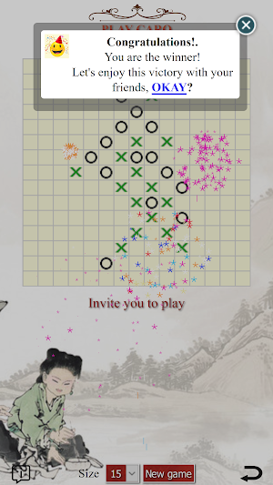 Playing chess Caro - Tic tac toe - Gomoku Screenshot 2