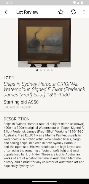 23 Collectors Auction Screenshot 2