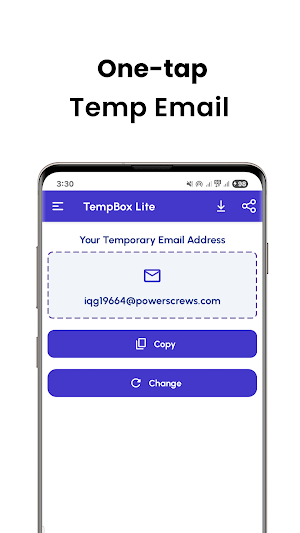 TempBox Lite - Temporary Email Screenshot 0