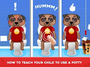 Baby’s Potty Training - Toilet Time Simulator Screenshot 2