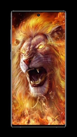 Fire Lion Wallpaper Screenshot 3