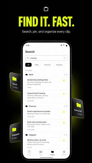 Offline clipboard text manager Screenshot 3