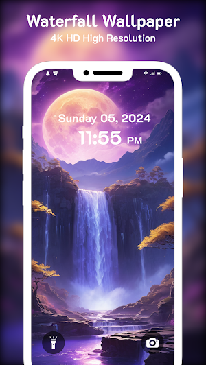 Waterfall Wallpaper-Background Screenshot 2