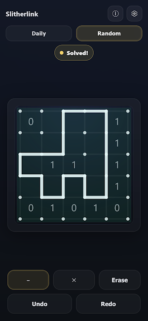 Slitherlink Loop Logic Puzzle Screenshot 0