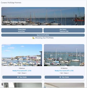 Cowes Holiday Homes Screenshot 0