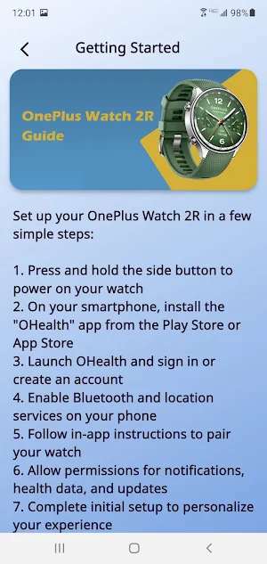 OnePlus Watch 2R Guide Screenshot 2