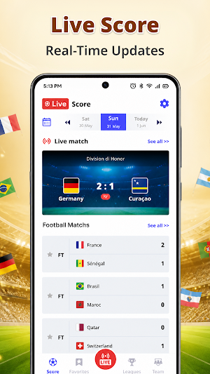 Football Live Scores Screenshot 1