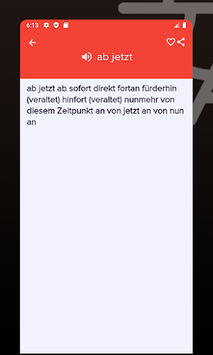 Deutsche Wörterbuch Screenshot 2