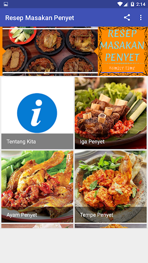 Resep Masakan Penyet Screenshot 1
