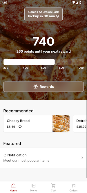 Detroit Pizza App Screenshot 0