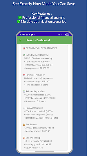 Mortgage Optimiser Screenshot 3