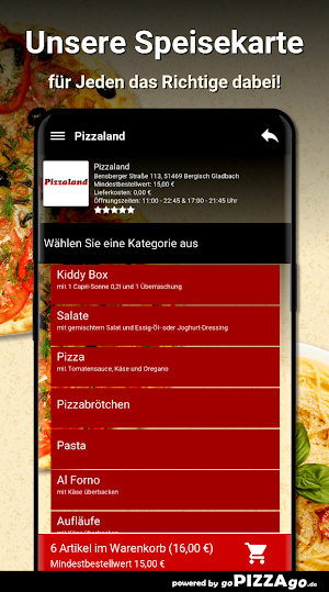 Pizzaland Bergisch Gladbach Screenshot 3