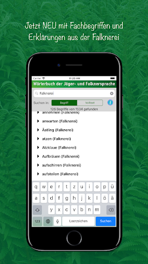 Wörterbuch Jägersprache Screenshot 2