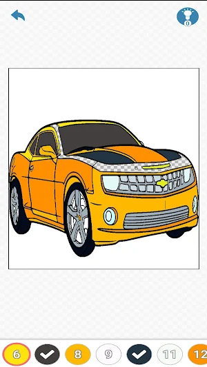 Cars Color by Number Screenshot 3
