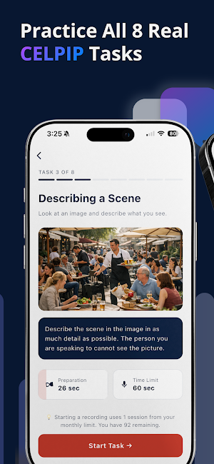 CELPIP Speaking AI: Test Prep Screenshot 0